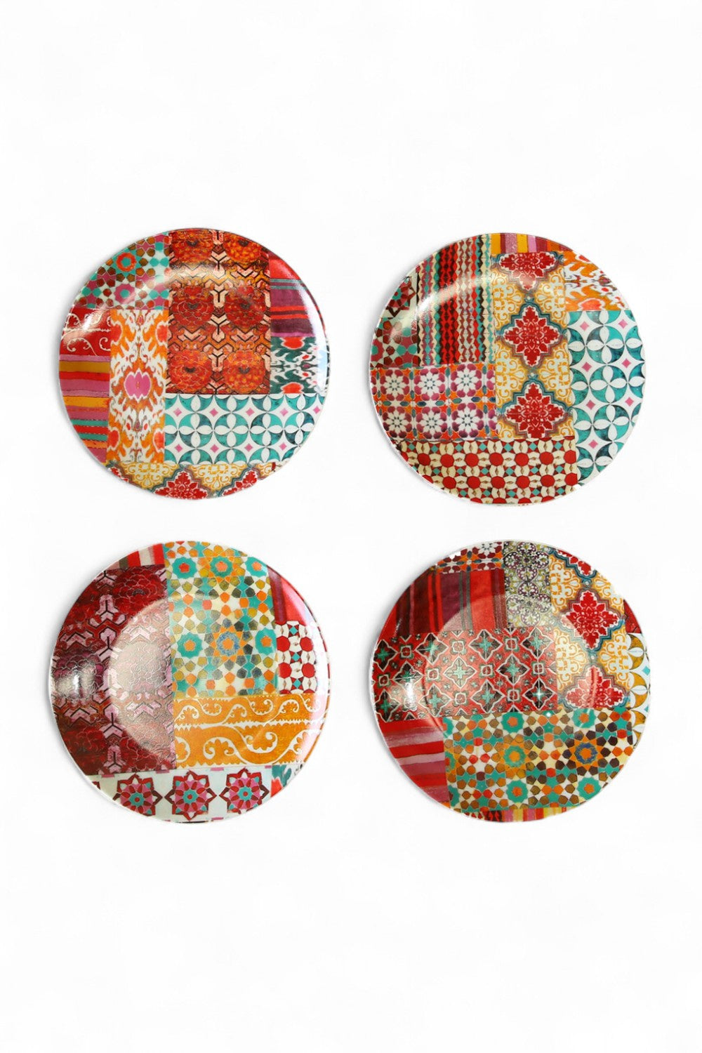 ANNA CHANDLER DESSERT PLATE SET WILDFLOWER