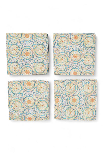 Anna Chandler Canvas Coaster Set of 4 Faded Grandeur