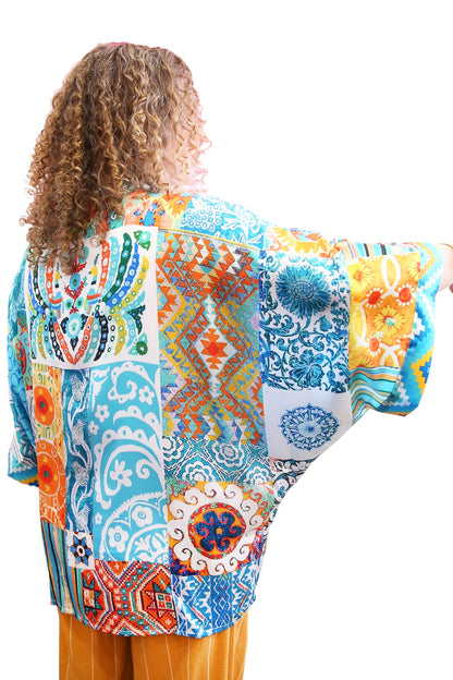 ANNA CHANDLER KIMONO TOP BUKHARA