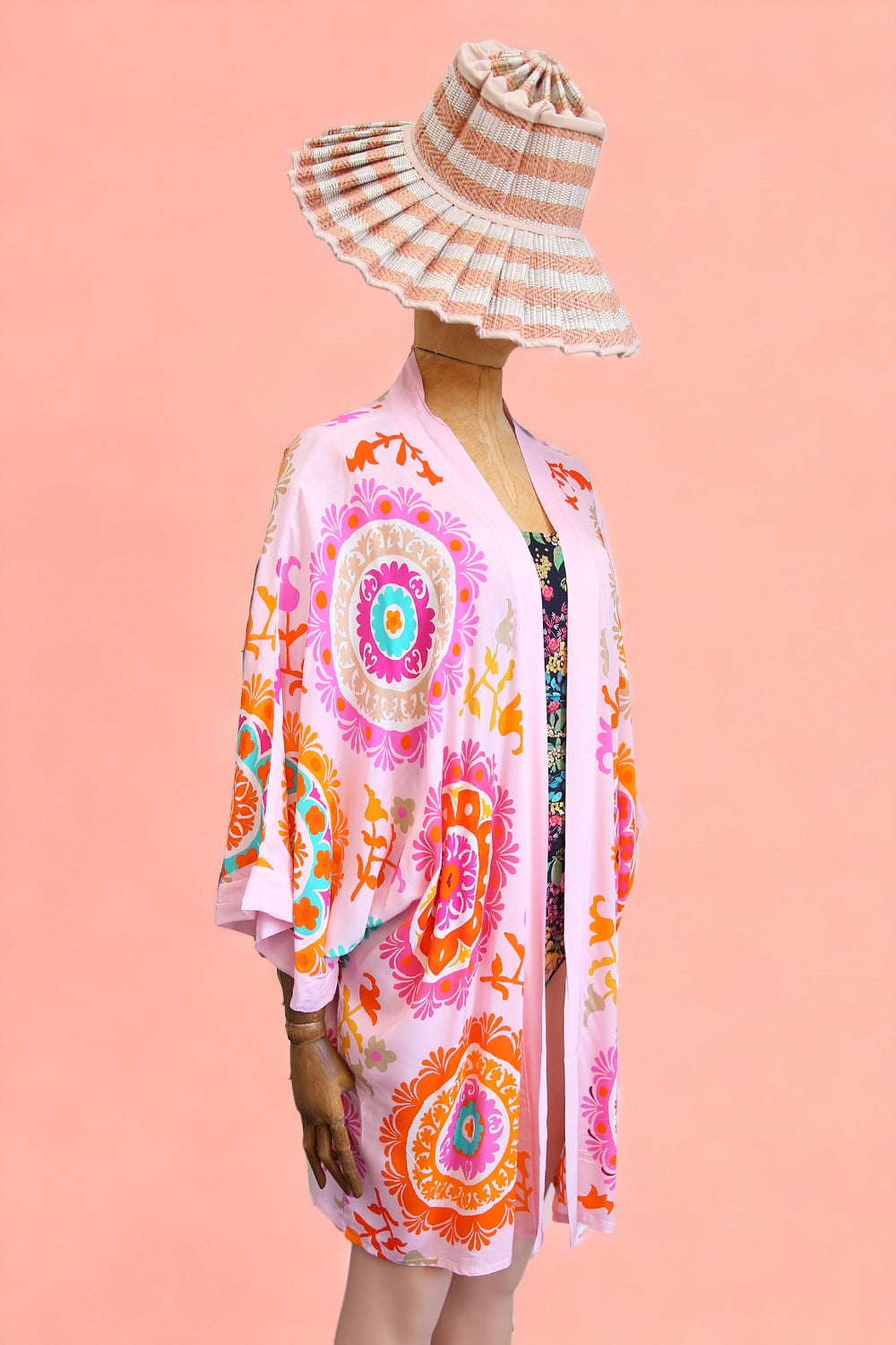 ANNA CHANDLER KIMONO PINK SUZANI