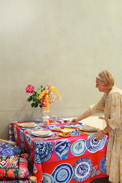 ANNA CHANDLER CANVAS TABLECLOTH COCINA