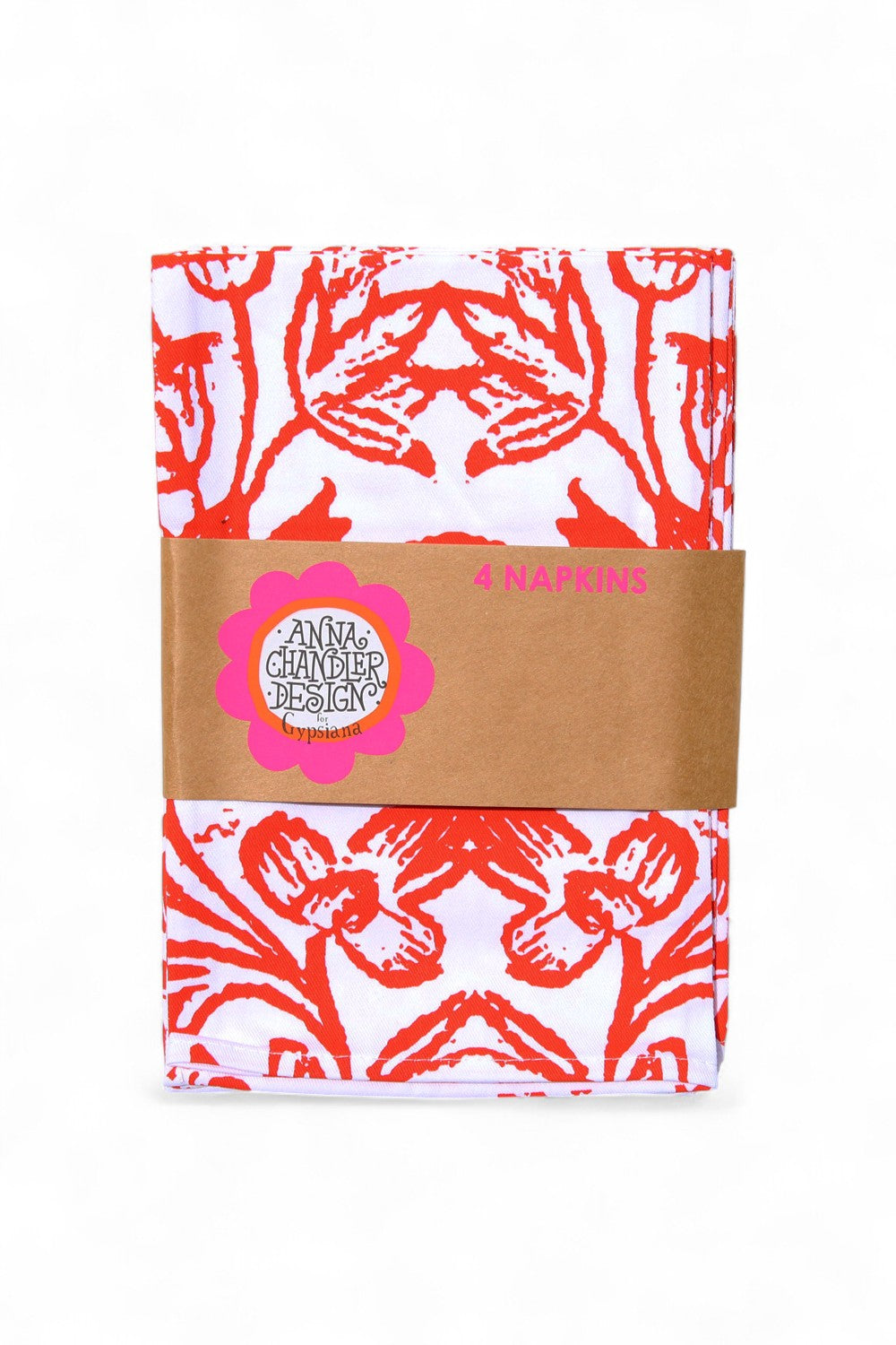 ANNA CHANDLER COTTON NAPKIN SET OF 4 WATERMELON