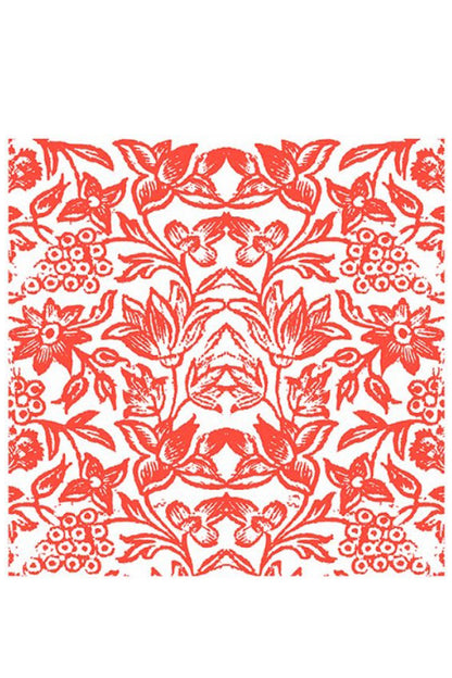 ANNA CHANDLER COTTON NAPKIN SET OF 4 WATERMELON