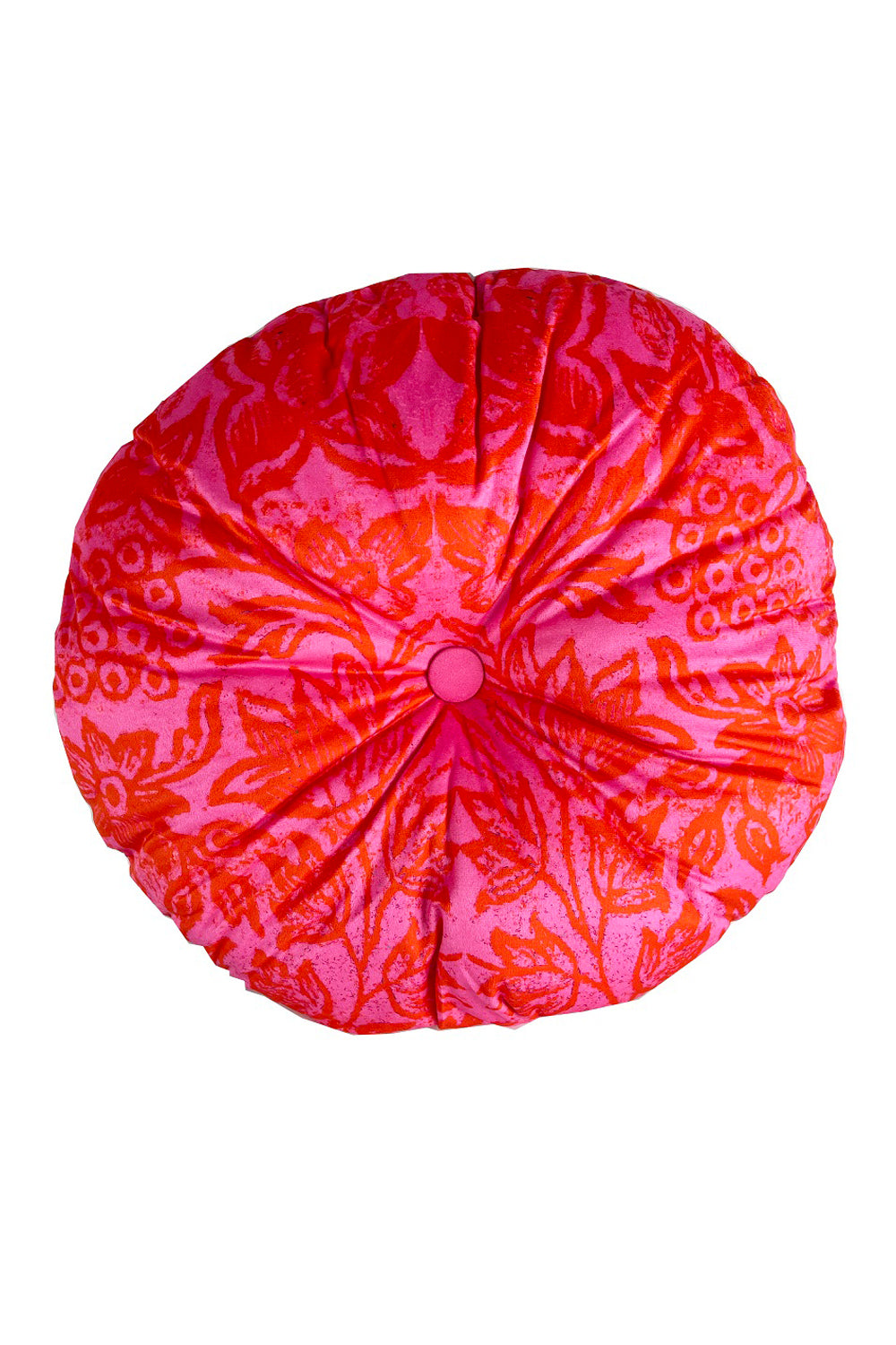 ANNA CHANDLER VELVET ROUND CUSHION KARABAGH