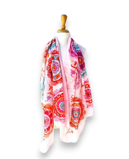 ANNA CHANDLER SCARF SUZANI PINK