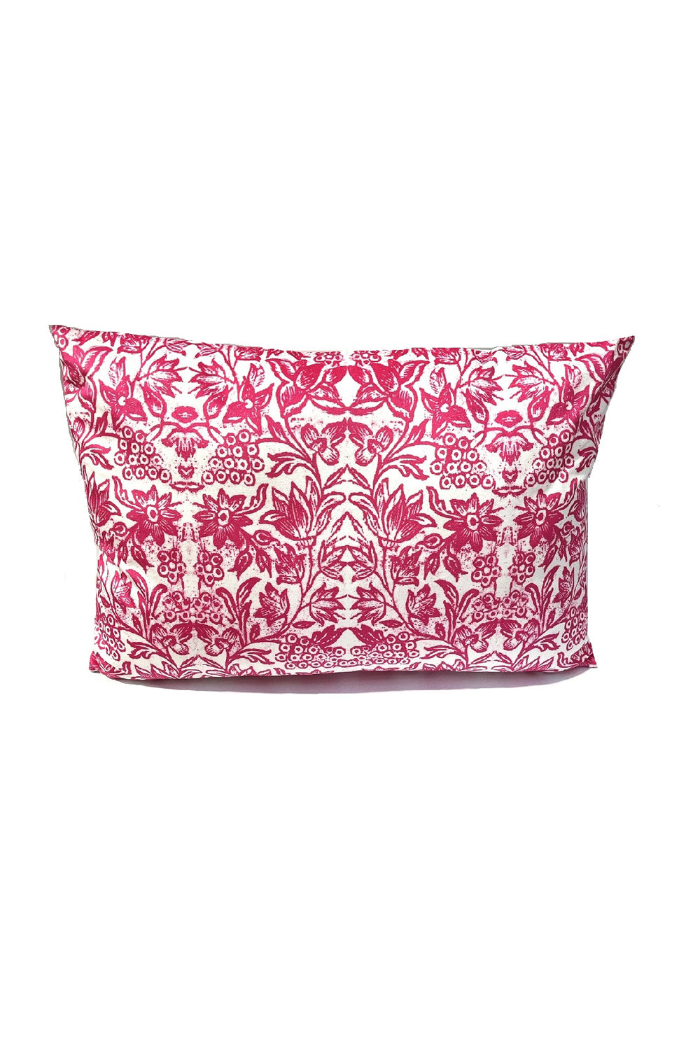 ANNA CHANDLER VELVET CUSHION SMALL RECTANGLE FLORABELLE WHITE