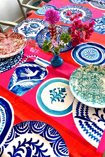 ANNA CHANDLER CANVAS TABLECLOTH COCINA