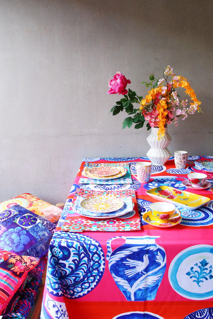 ANNA CHANDLER CANVAS TABLECLOTH COCINA