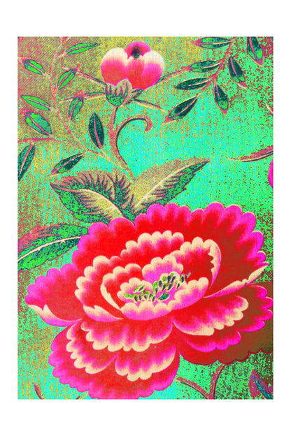 ANNA CHANDLER TEA TOWEL CHINESE PEONY