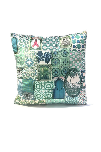 ANNA CHANDLER VELVET SQUARE CUSHION CASABLANCA