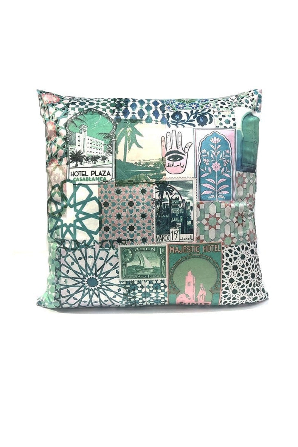 ANNA CHANDLER VELVET SQUARE CUSHION CASABLANCA 2