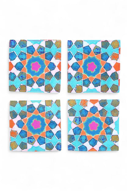 Anna Chandler Canvas Coaster Set of 4 Wildflower