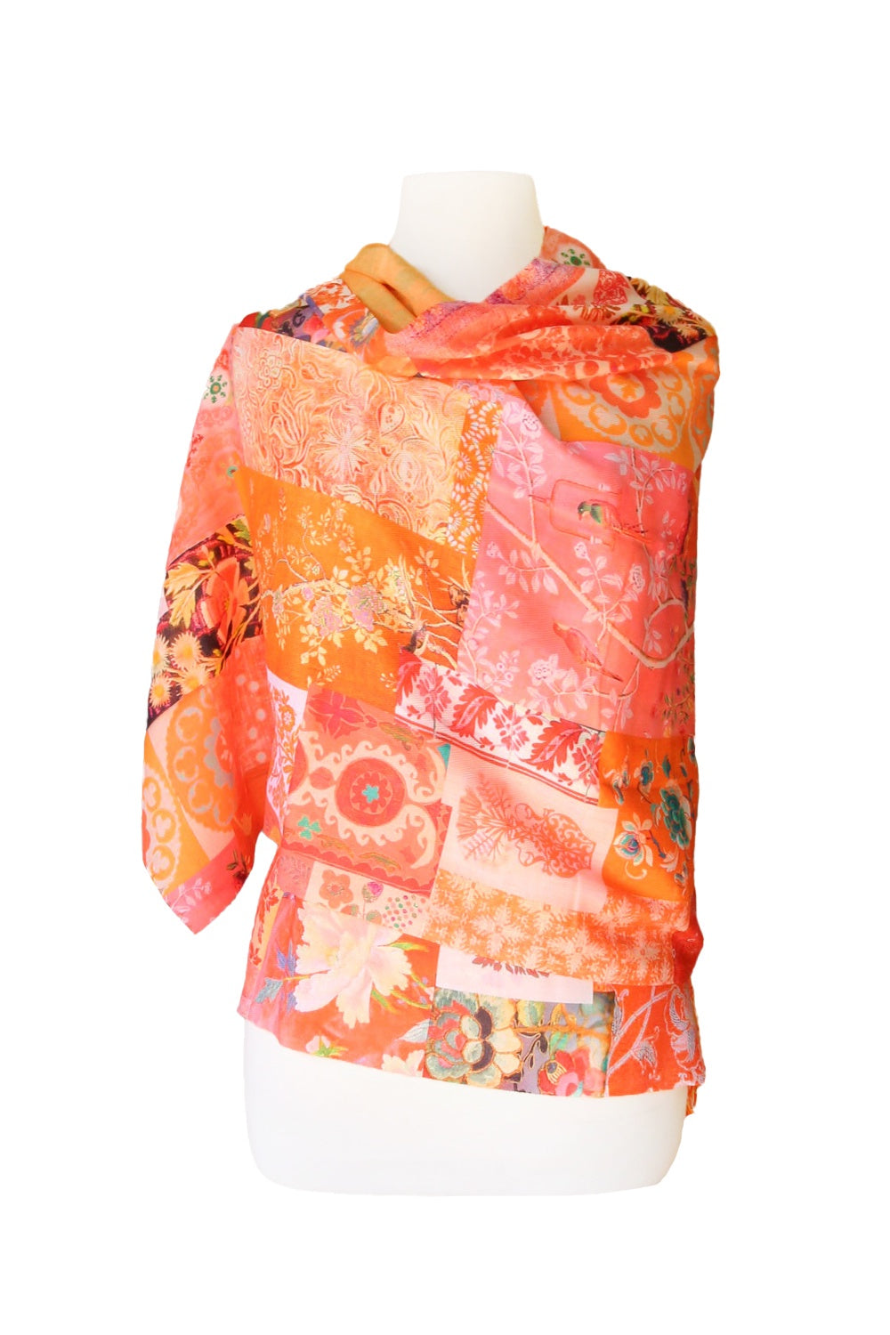 ANNA CHANDLER DOUBLE SIDED WRAP BROCANTE TERRACOTTA