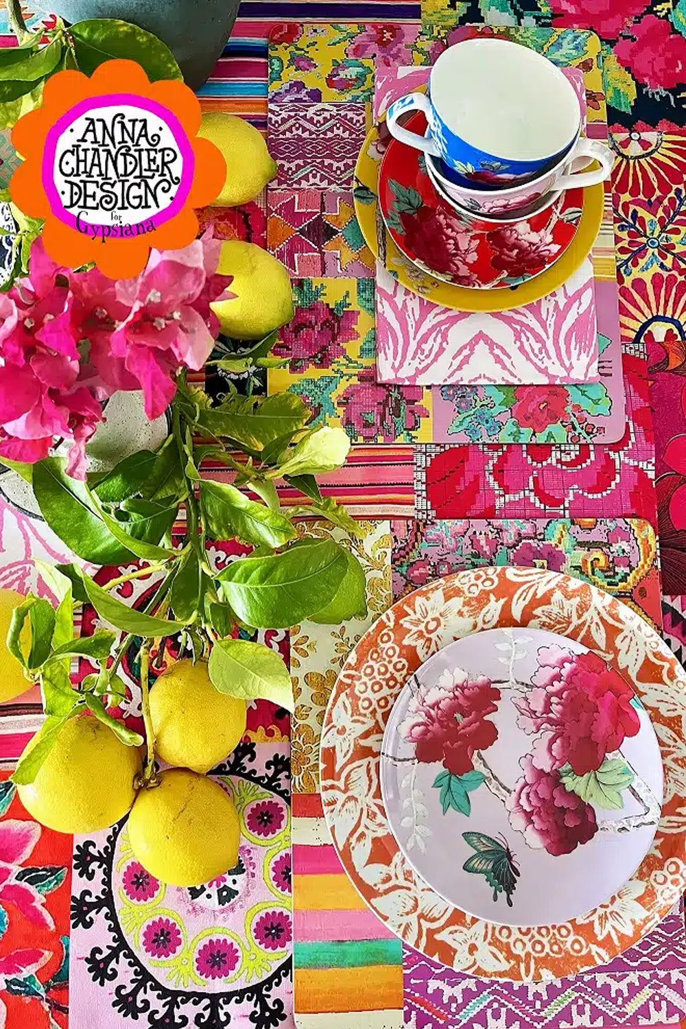 ANNA CHANDLER  PLACEMAT SET OF 4 PRINTEMPS