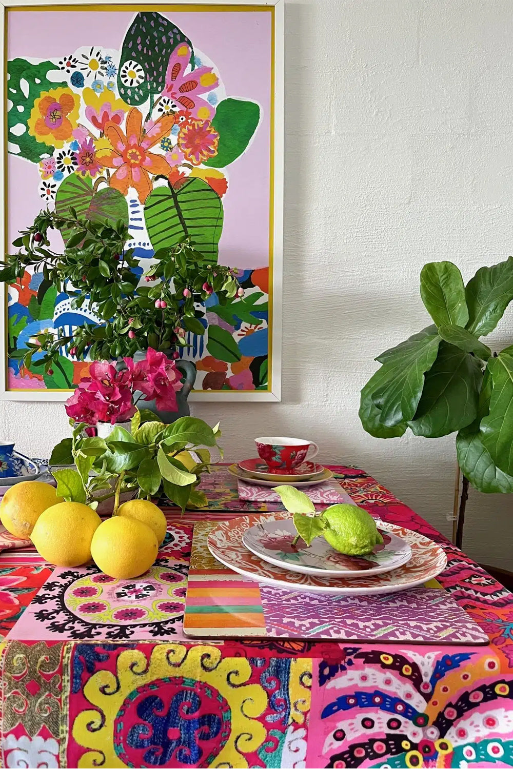 ANNA CHANDLER  PLACEMAT SET OF 4 PRINTEMPS