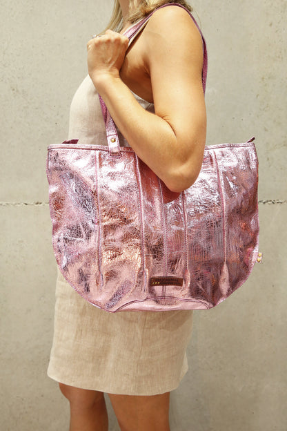 Art N Vintage Paris Tote Bag Pink