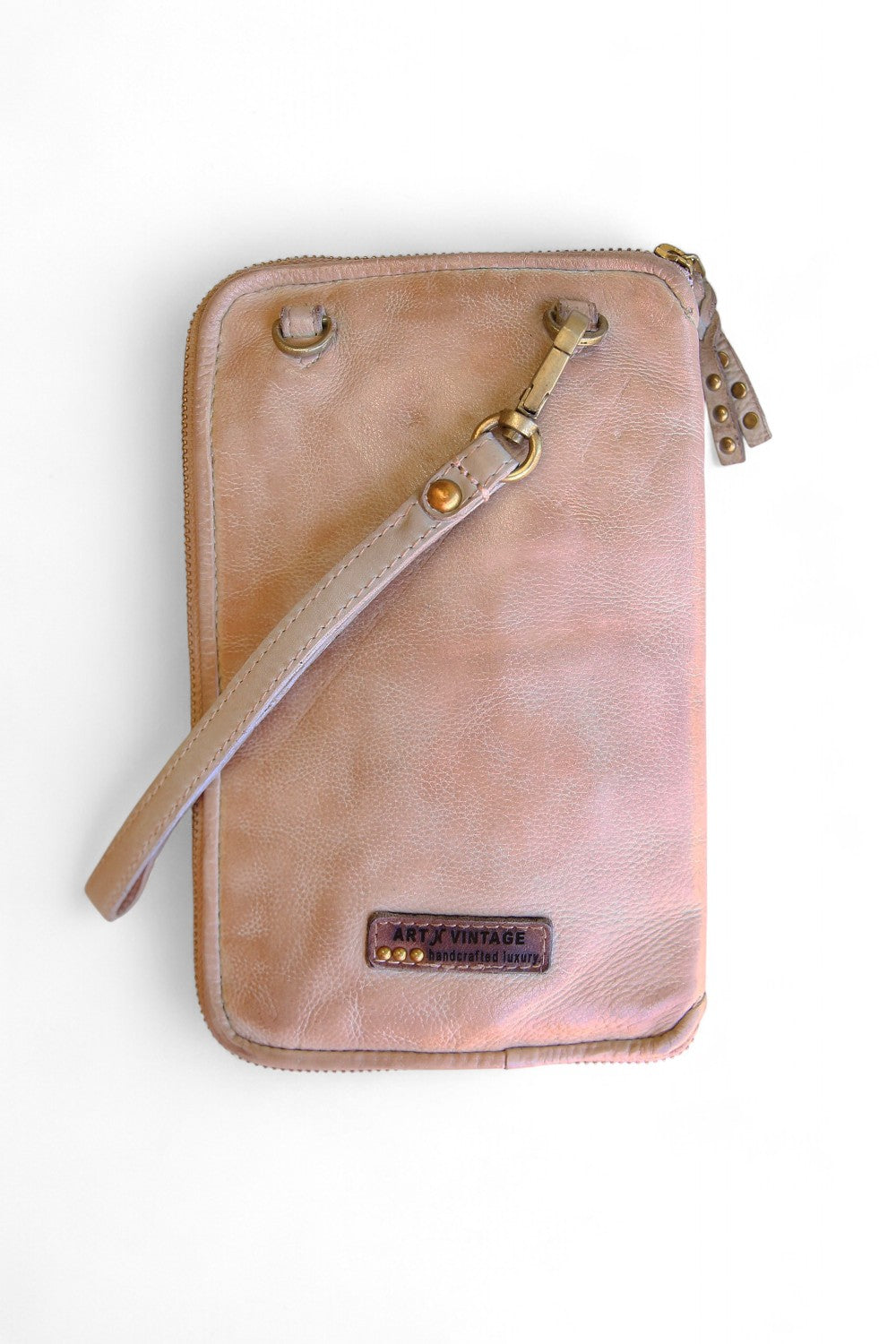 Art N Vintage Tiko Phone Crossbody Wallet Cream