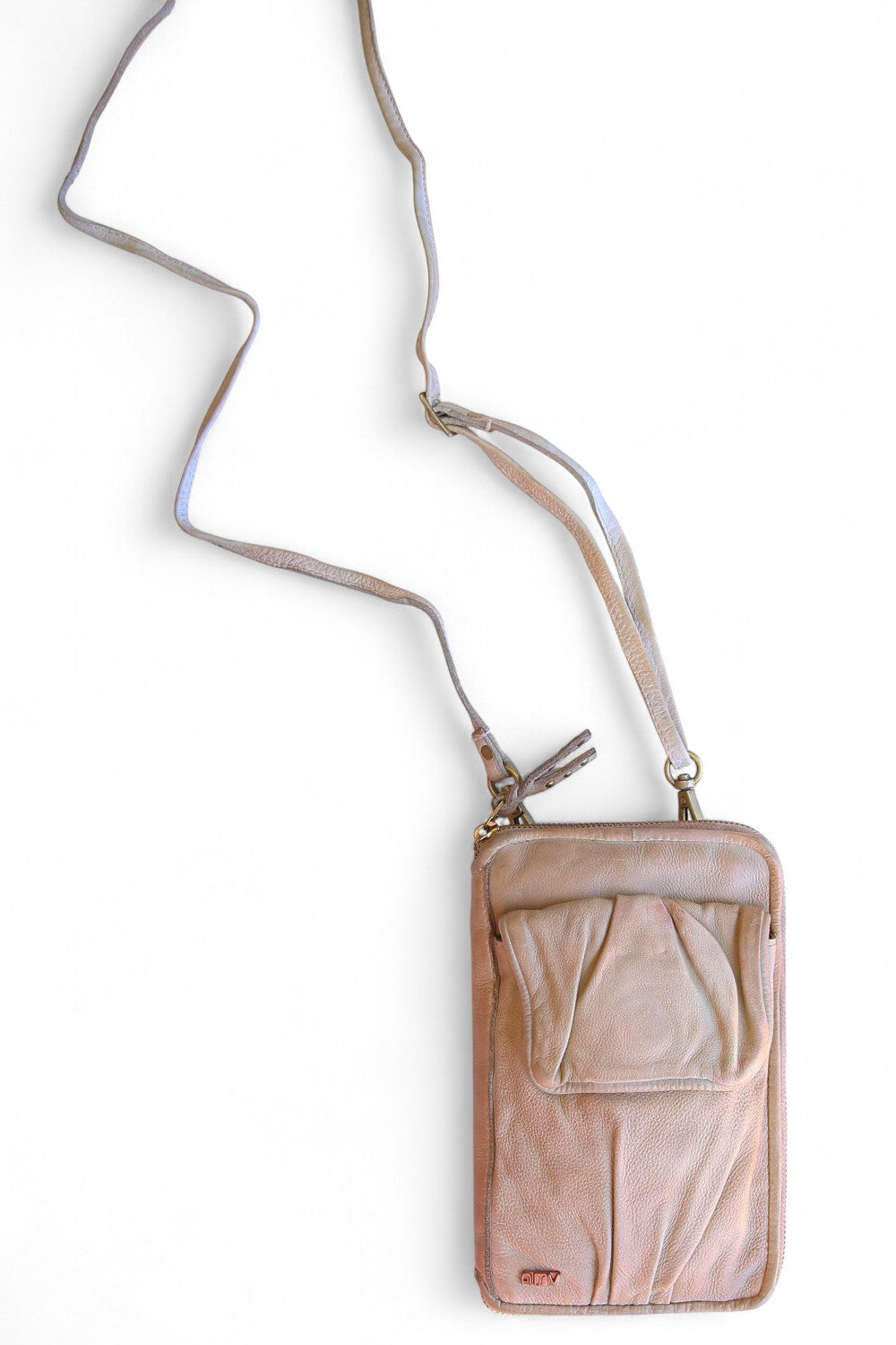 Art N Vintage Tiko Phone Crossbody Wallet Cream