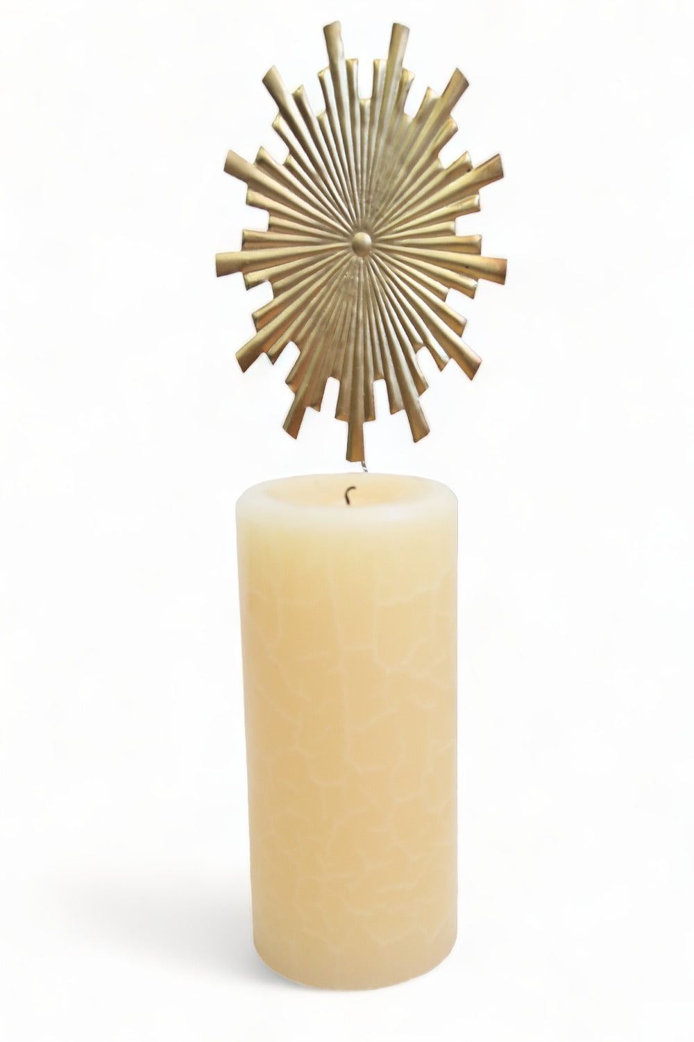 ATELIER DE THIERS GOLDEN SUN BURST CANDLE JEWEL LARGE