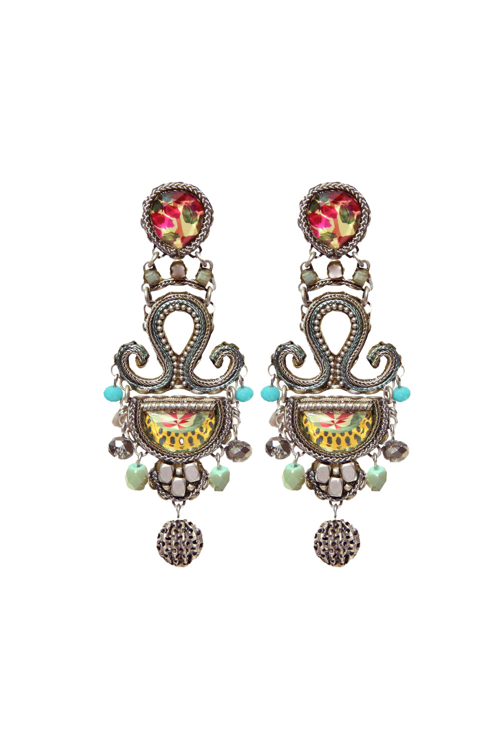 Ayala Bar Silver Drop Earrings