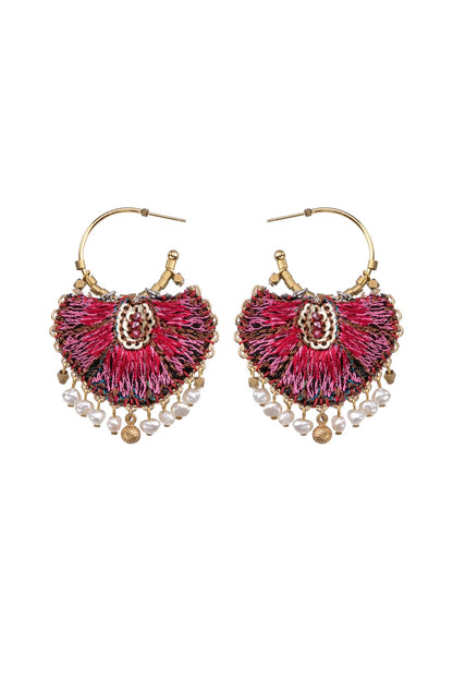 AYALA BAR EMBROIDERD GARDEN BOHO EARRING SPECIAL EDITION