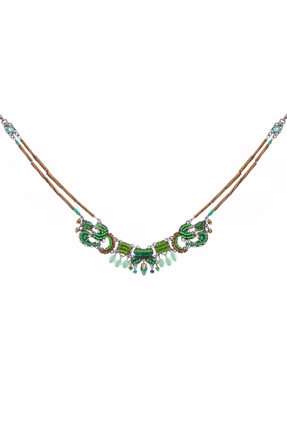 AYALA BAR GREEN SMALL NECKLACE