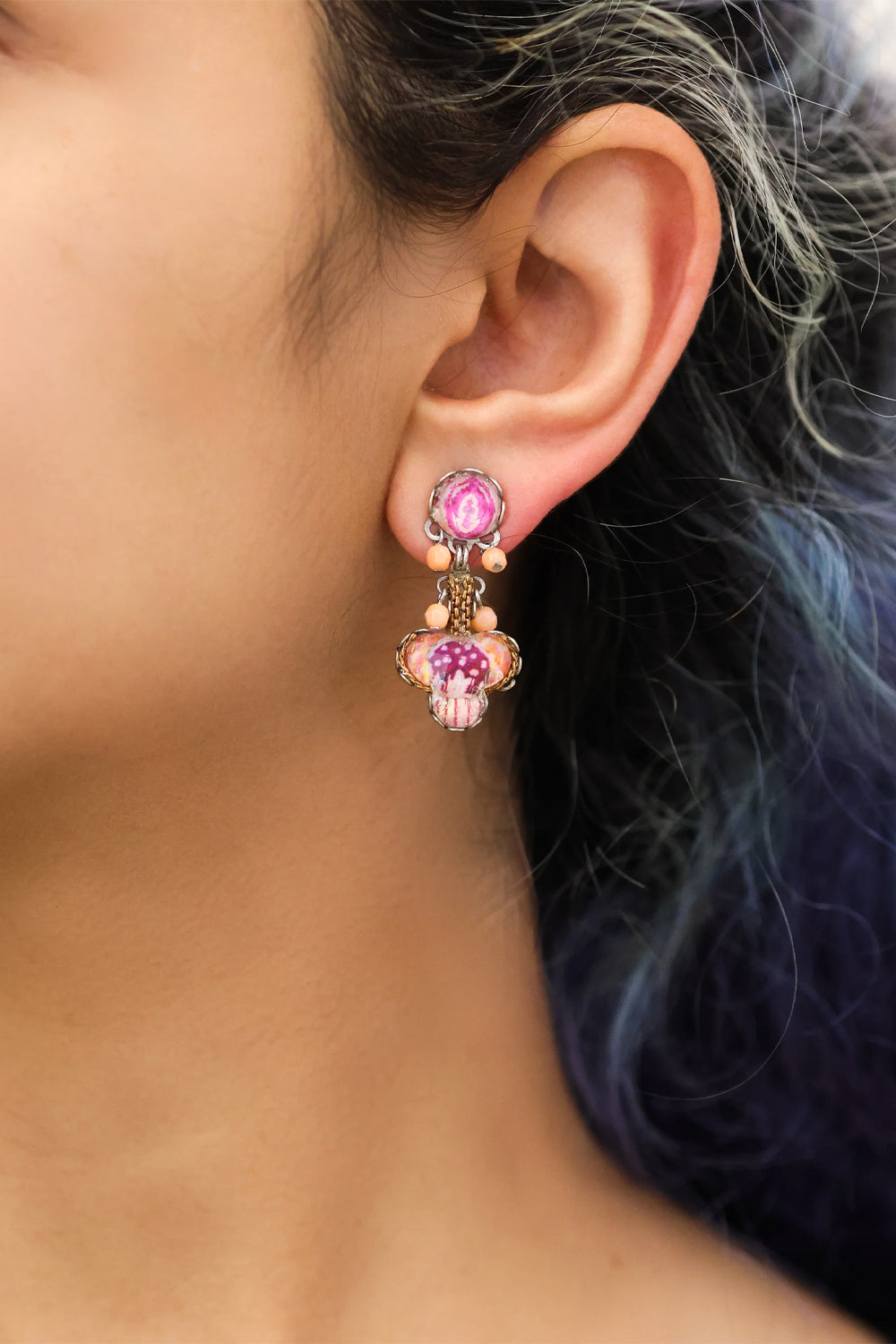 AYALA BAR CLASSIC EARRINGS ROSE EMBRACE SET FERN