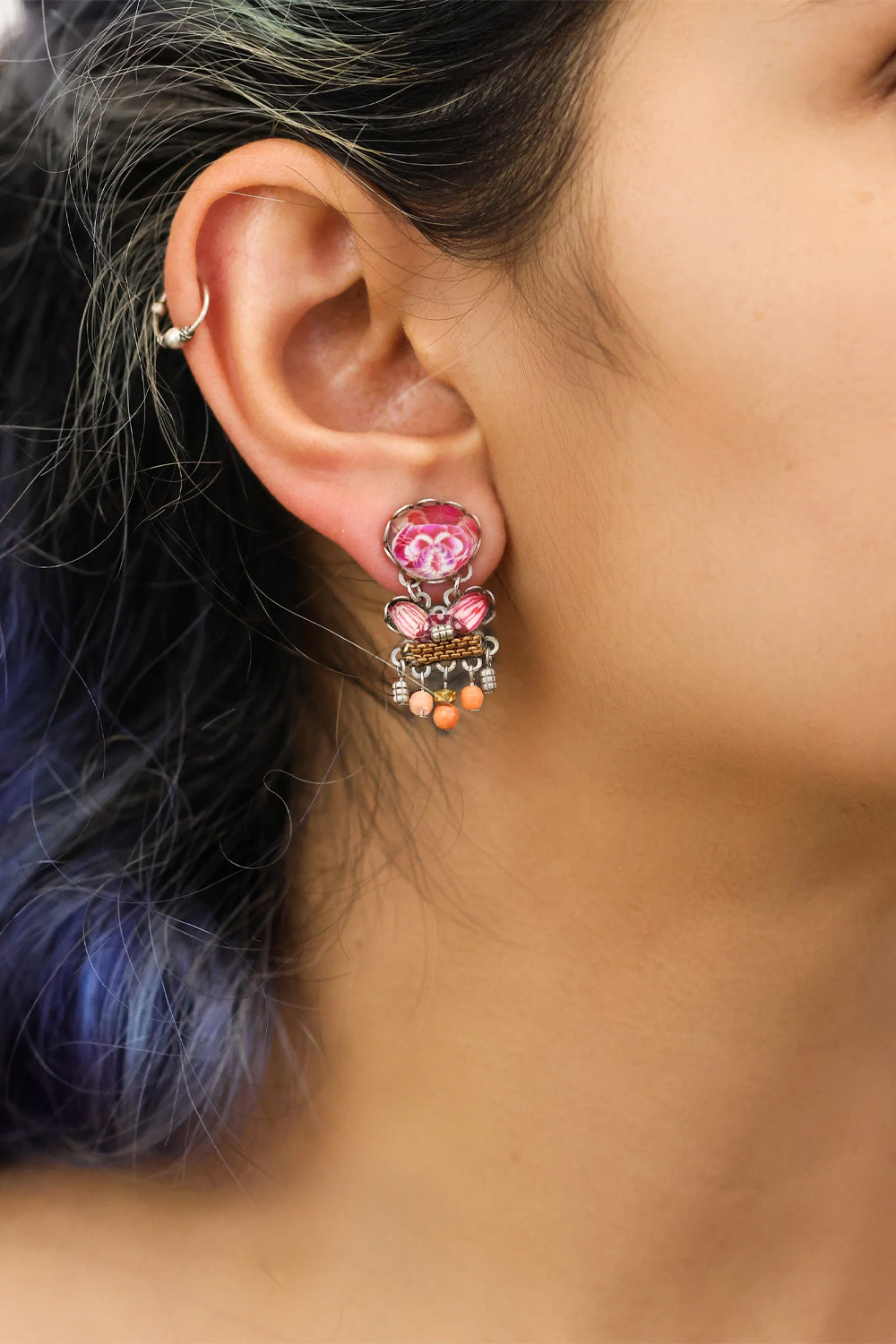 AYALA BAR SMALL EARRINGS ROSE EMBRACE SET CAROL