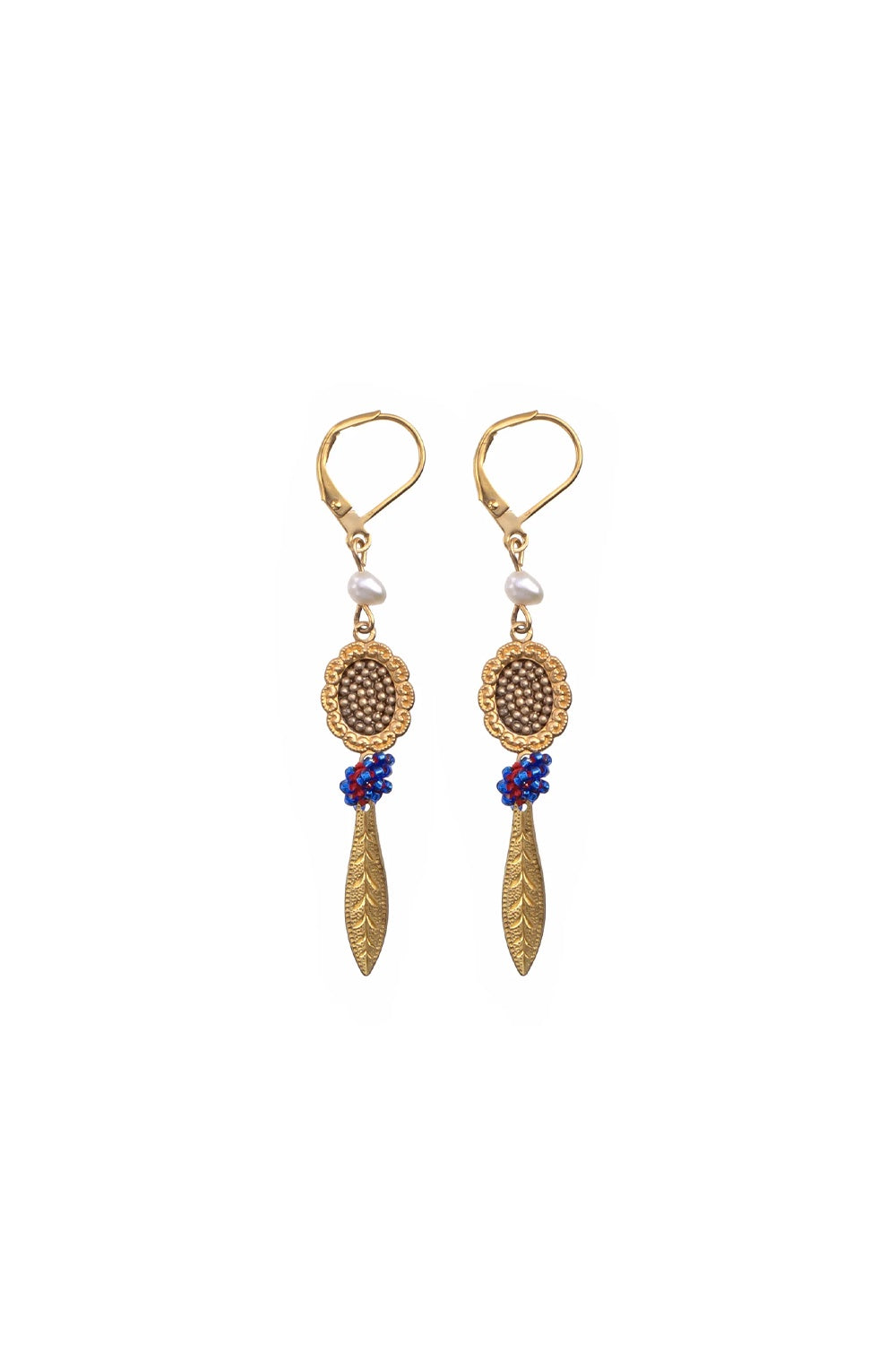 AYALA BAR QUEEN OF SHEBA DANGLING EARRINGS KULA