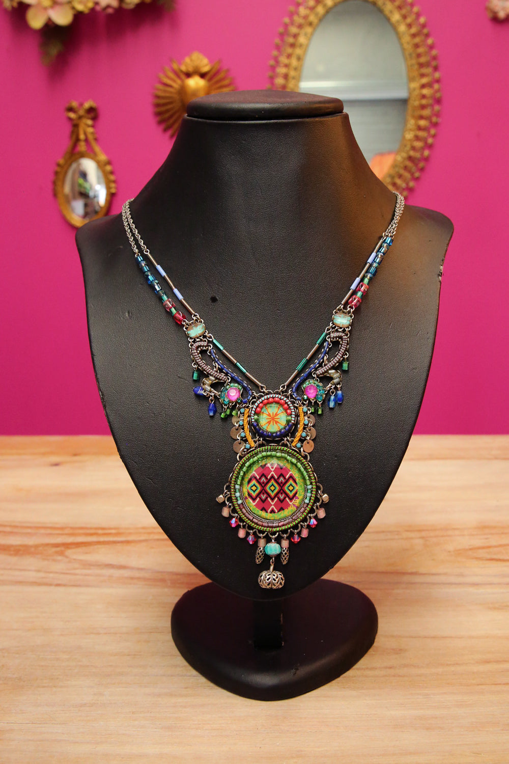 Ayala Bar Pendant Disc Necklace