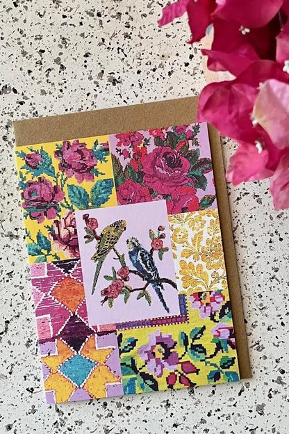 Anna Chandler Card Budgies