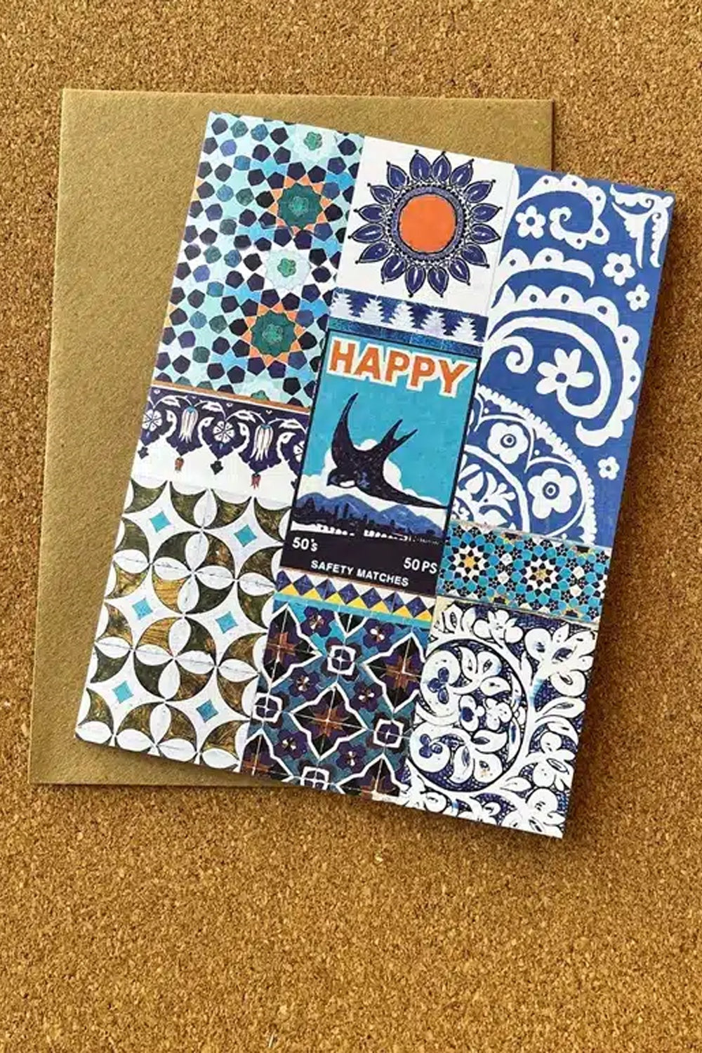 Anna Chandler Card Happy Blue