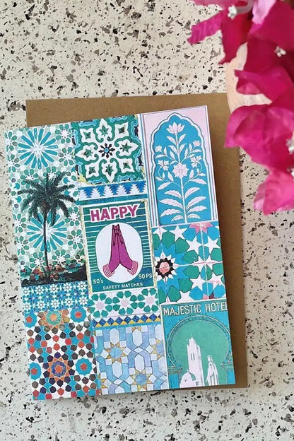 Anna Chandler Card Happy Green