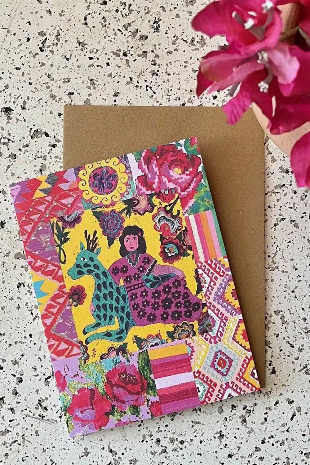 Anna Chandler Card Deer Lady