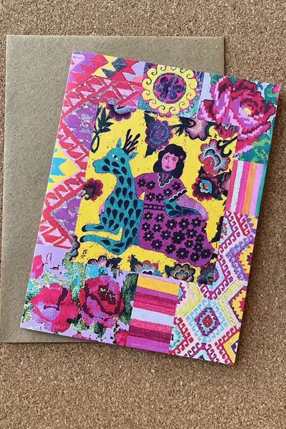 Anna Chandler Card Deer Lady