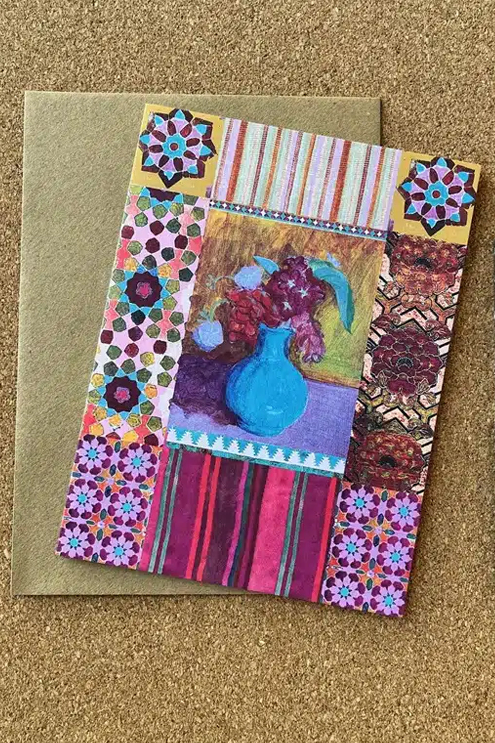 Anna Chandler Card Turquoise Vase