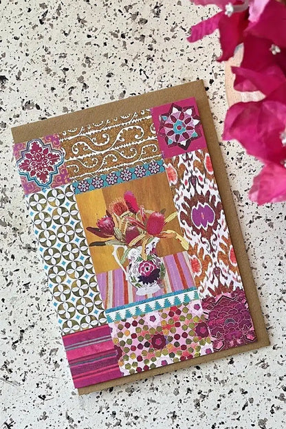 Anna Chandler Card Wildflower Yellow