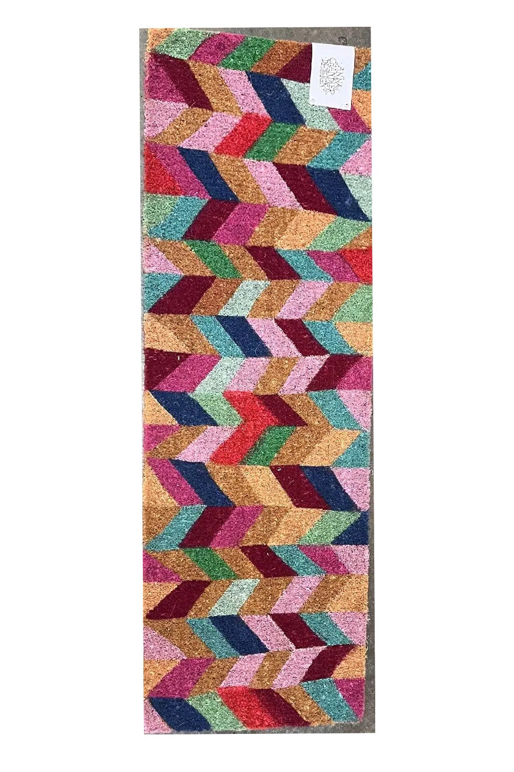 Anna Chandler Coir Doormat Chevron Long