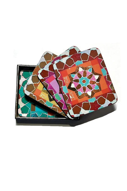 Anna Chandler Wildflower Tile Coasters set of 4