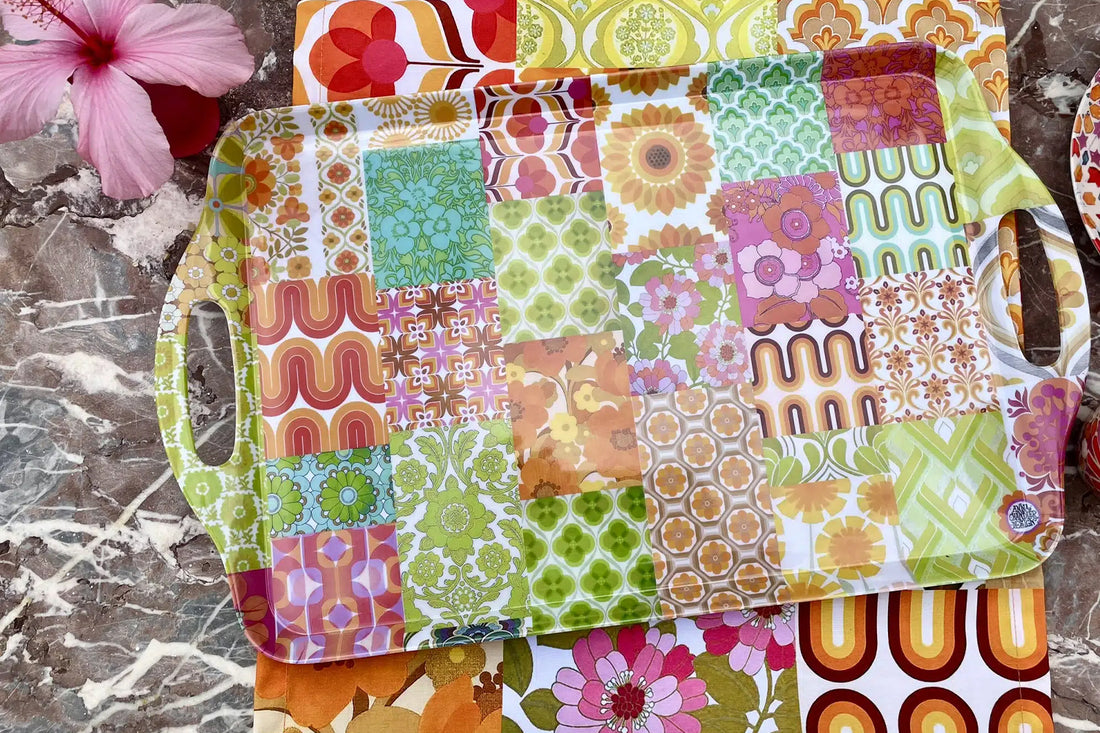 Anna Chandler Melamine Tray Seventies