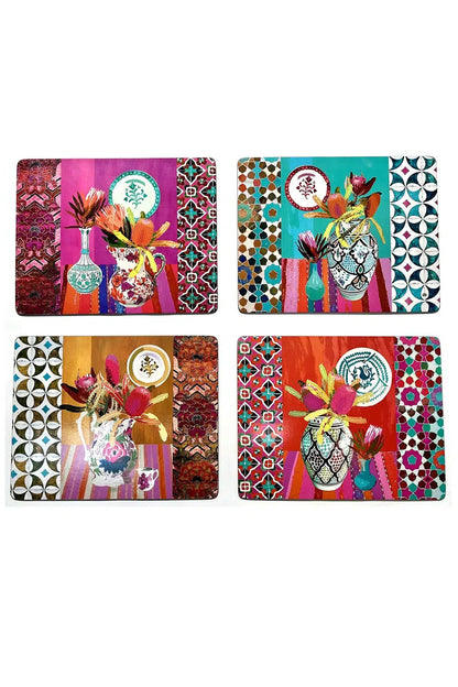Anna Chandler Wildflower Tile Placemat set of 4