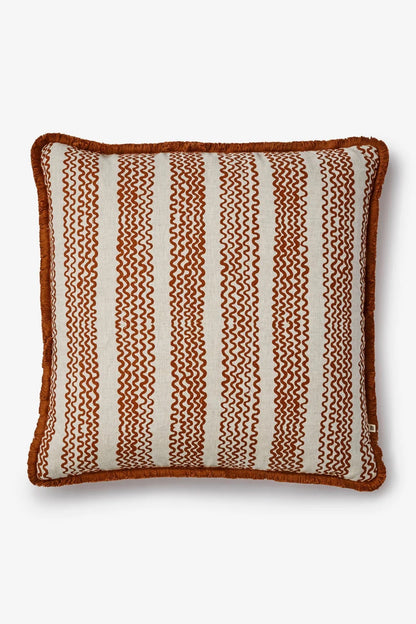 Bonnie and Neil Mini Wave Cocoa 60cm Cushion