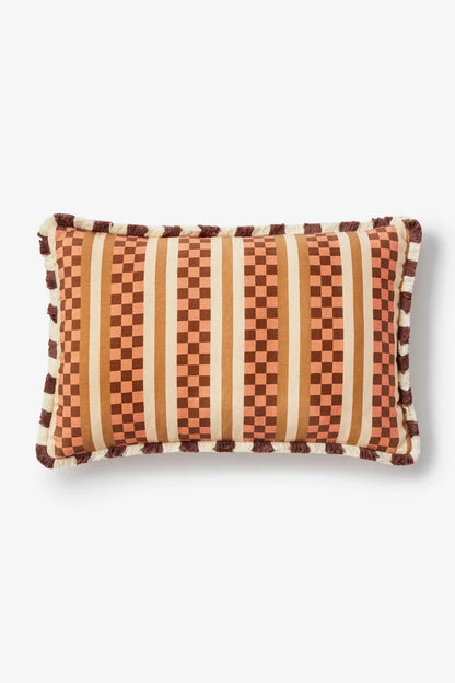 Bonnie and Neil Marco Tile Terracotta 60x40cm Cushion