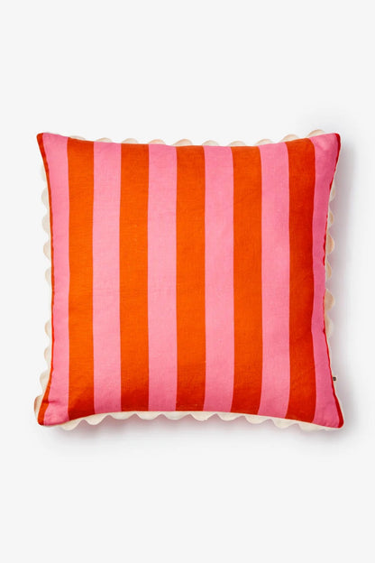 Bonnie and Neil Bold Stripe Cushion Sorbet 60cm