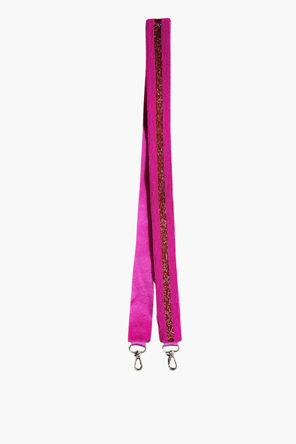 BEADED BAG STRAP PINK