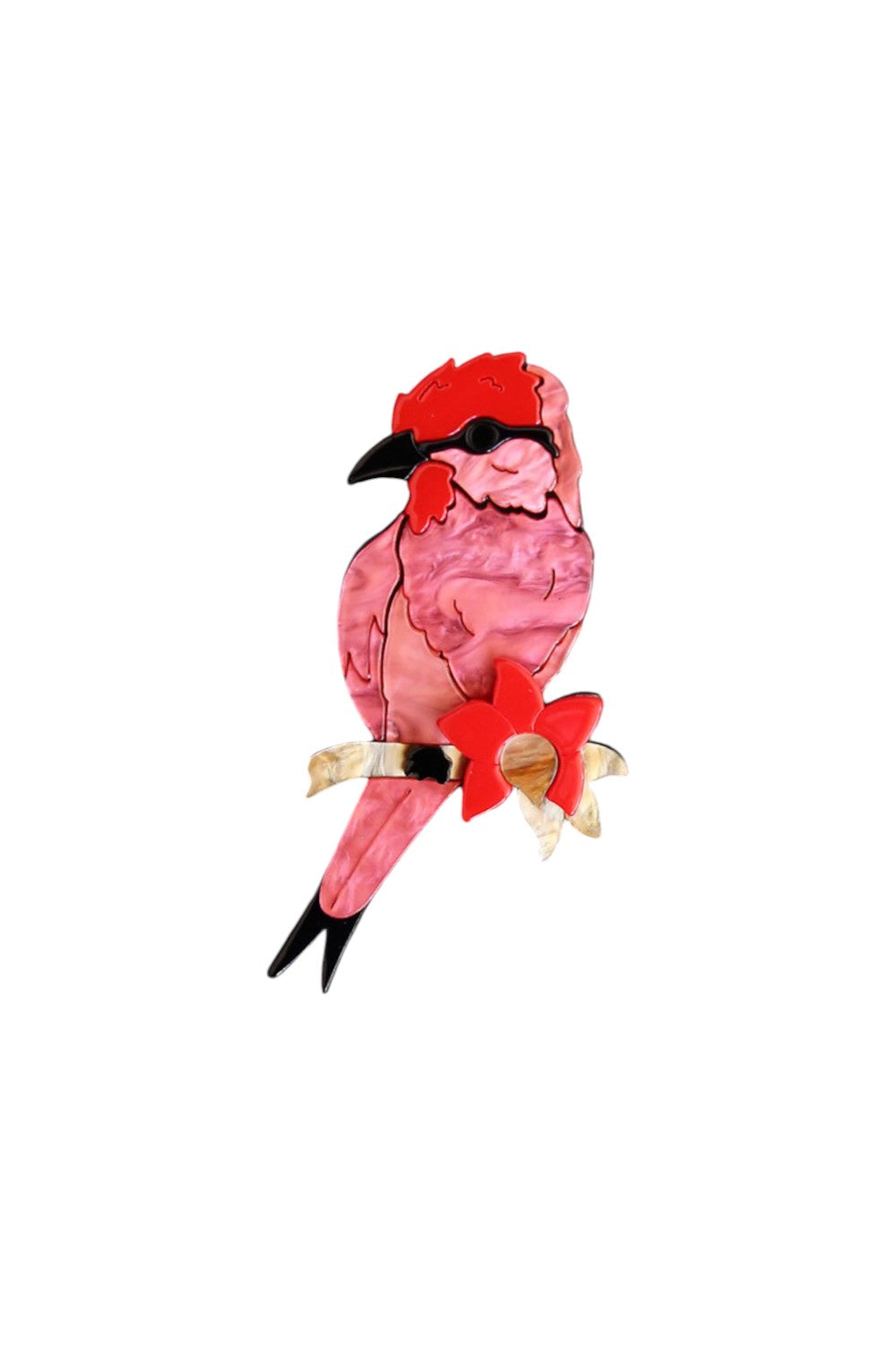 SIA BROOCH RED KOOKABURRA