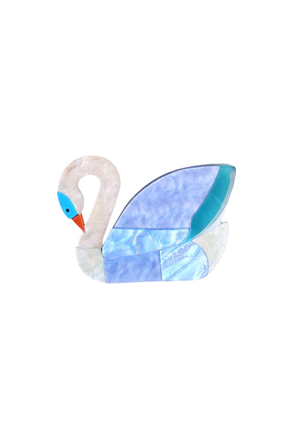 SIA BROOCH BLUE SWAN