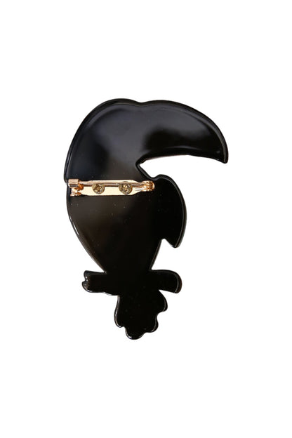 SIA BROOCH TOUCAN BLACK