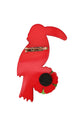 SIA BROOCH PARROT RED