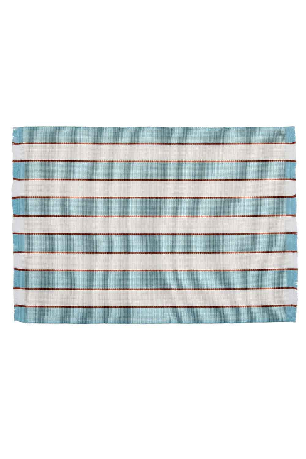 BONNIE AND NEIL BLUE STRIPE PLACE MAT SET OF 4